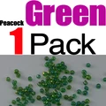 1 pack peacock green