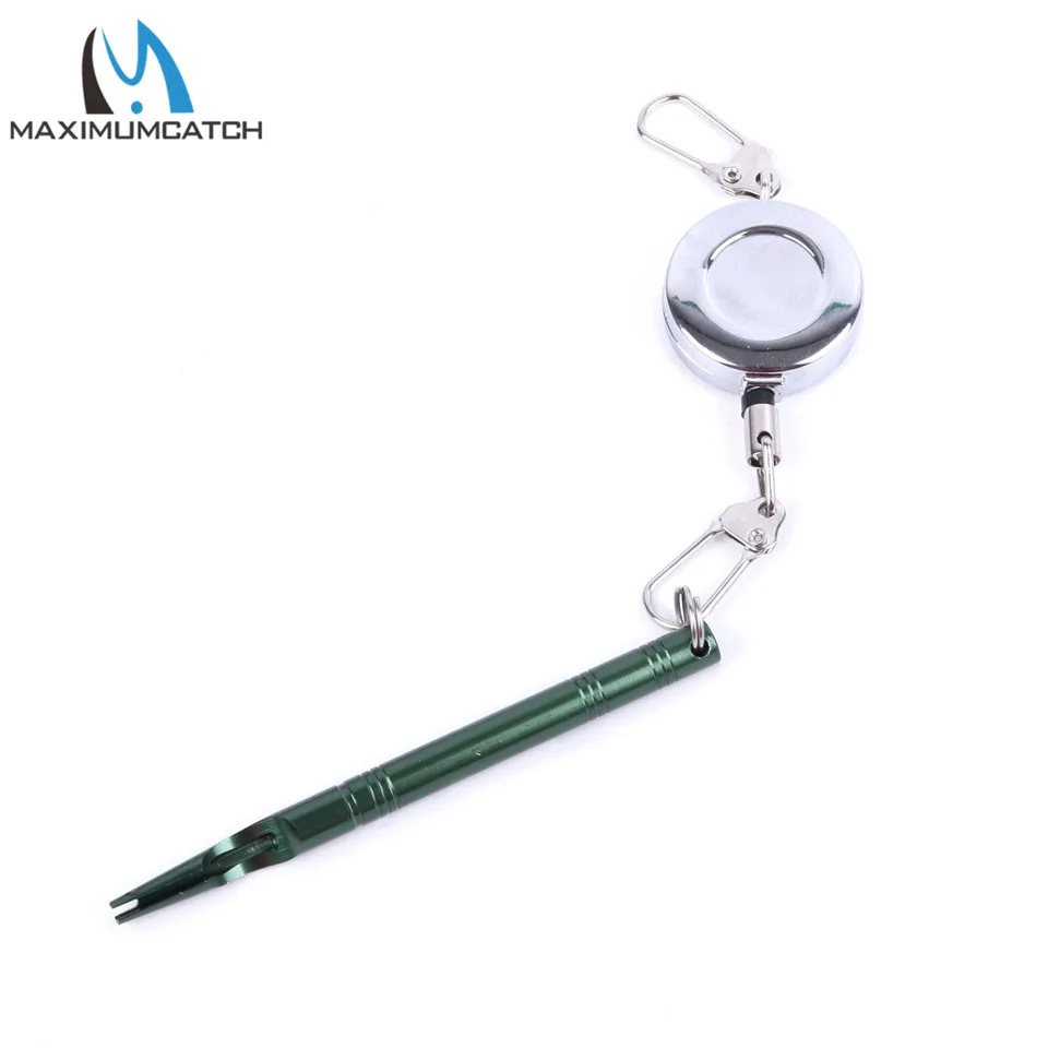 Maximumcatch-Herramienta Zinger para pesca con mosca, Retractor anudador de uñas, herramienta para atado de moscas, accesorio para señuelos, ganchos, tijeras, alicates, equipo de pescador - imagen 3