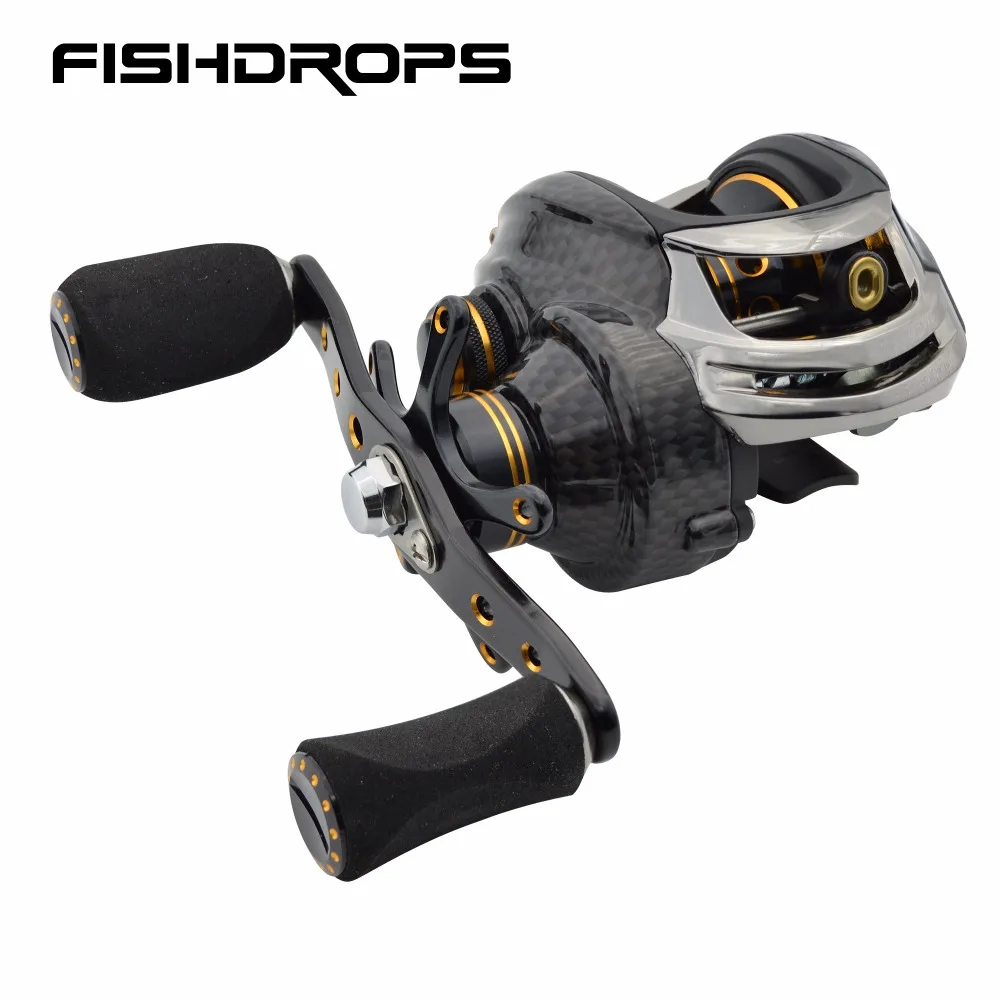 Carretes de pesca Casting, 7,0 doble sistema de freno: 1, Baitcasting, agua salada