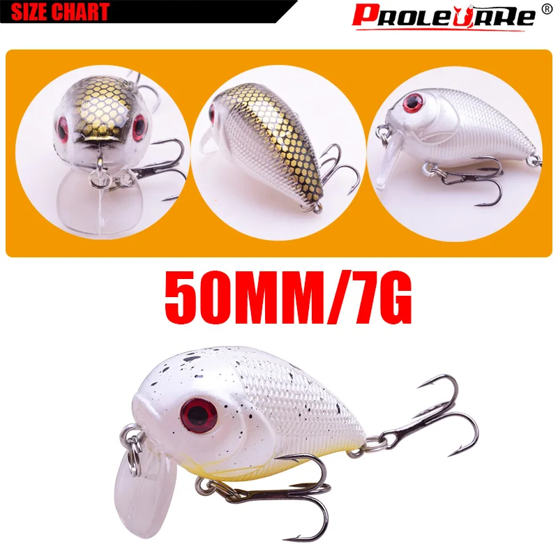 Mini Crankbait flotante Wobblers 50mm 7g Bionic Crank Little graso señuelo Artificial cebo duro señuelo de pesca aparejos de pesca - imagen 2
