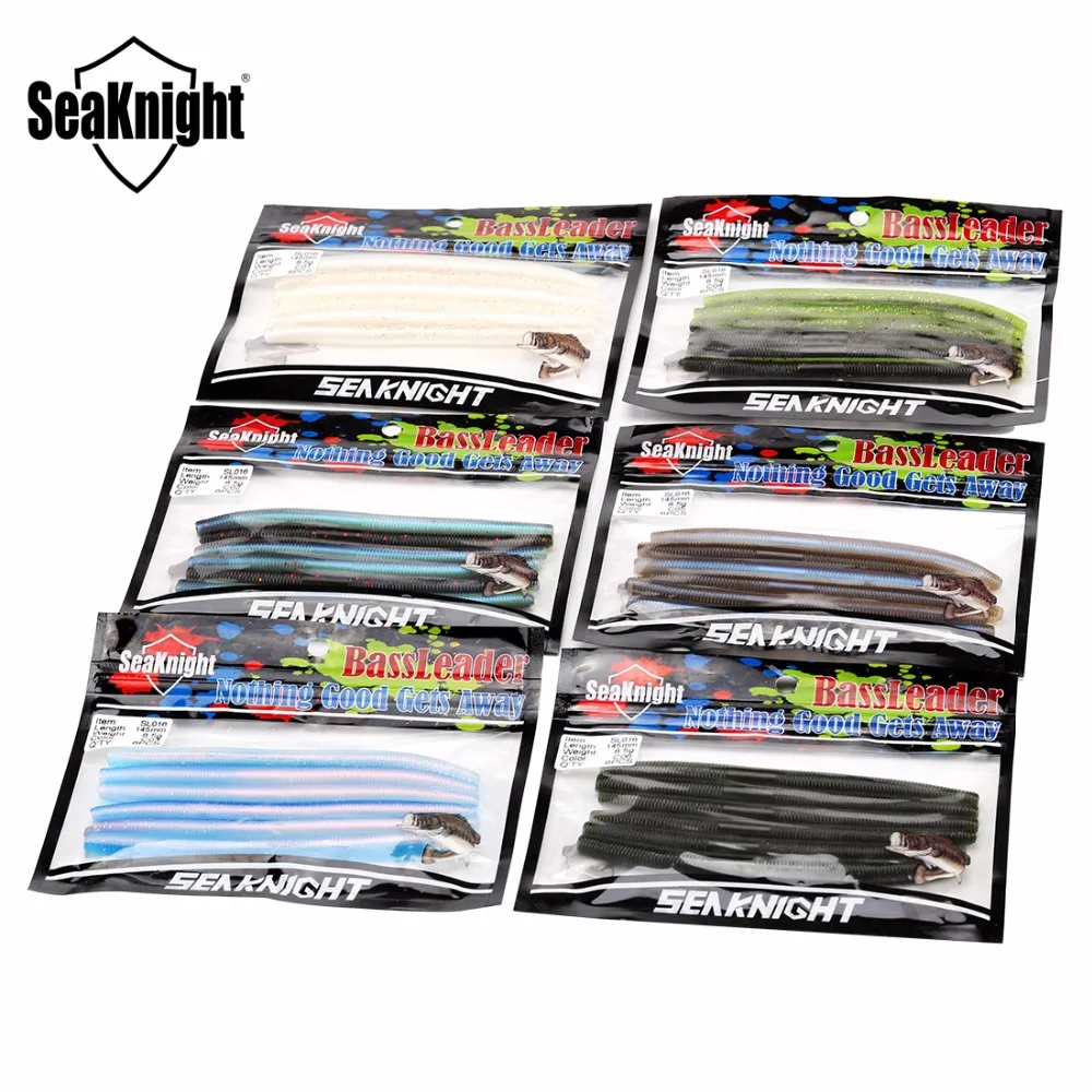 SeaKnight marca cebo suave señuelo de pesca cebo Artificial para pesca en río lago peso de señuelo suave: 6,9g 7,4g 8,5g 6 unids/bolsa/lote - imagen 2