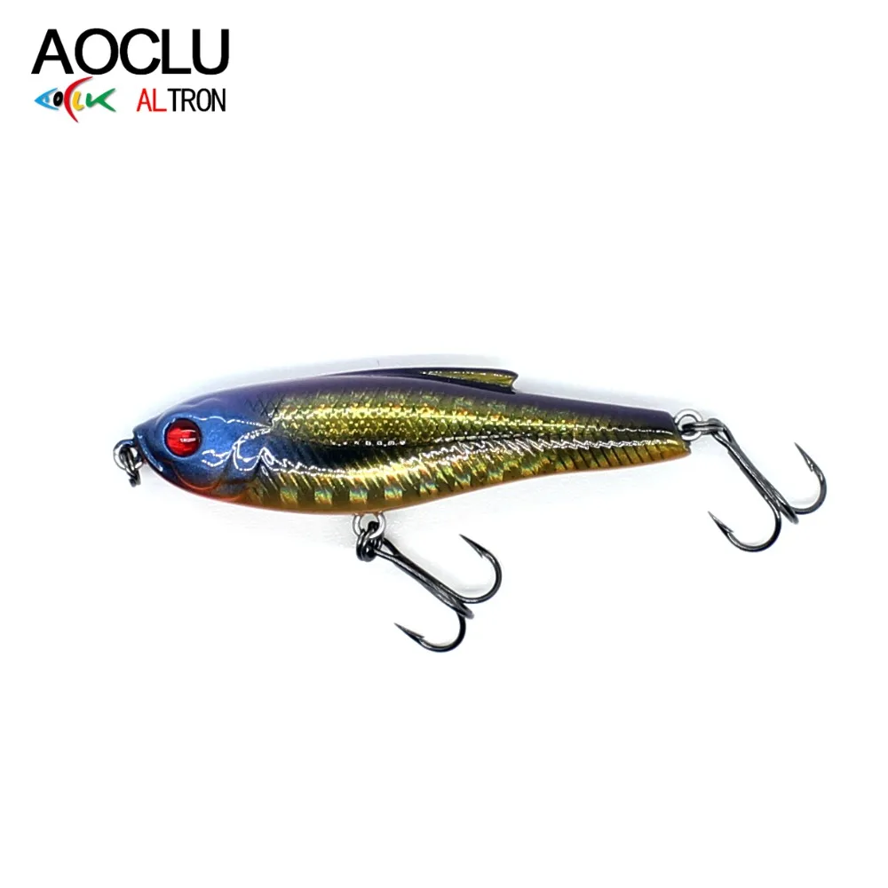 AOCLU Mini lápiz que se hunde 48mm 4,1g cebo duro Minnow Wobbler señuelo de pesca lubina agua dulce salada 12 # Ganchos VMC - imagen 5