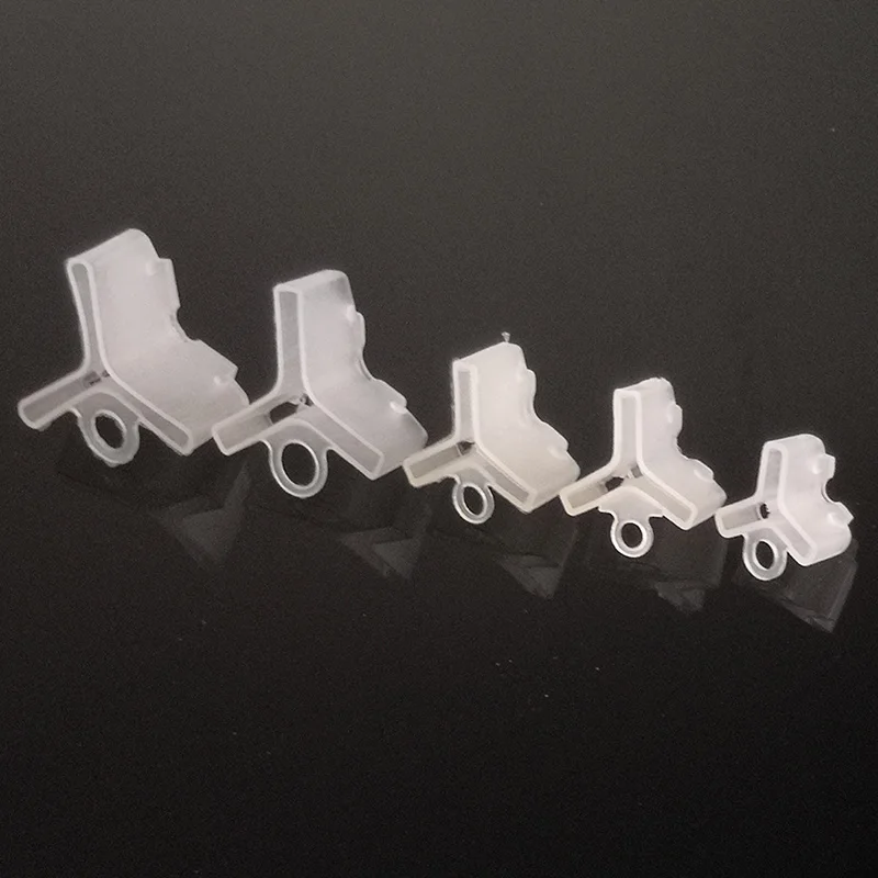 OUTKIT 20 unids/lote, cubiertas protectoras de anzuelos triples de plástico para Señuelos de Pesca, soportes de 5 tamaños, funda, gorros, Protector de seguridad - imagen 4