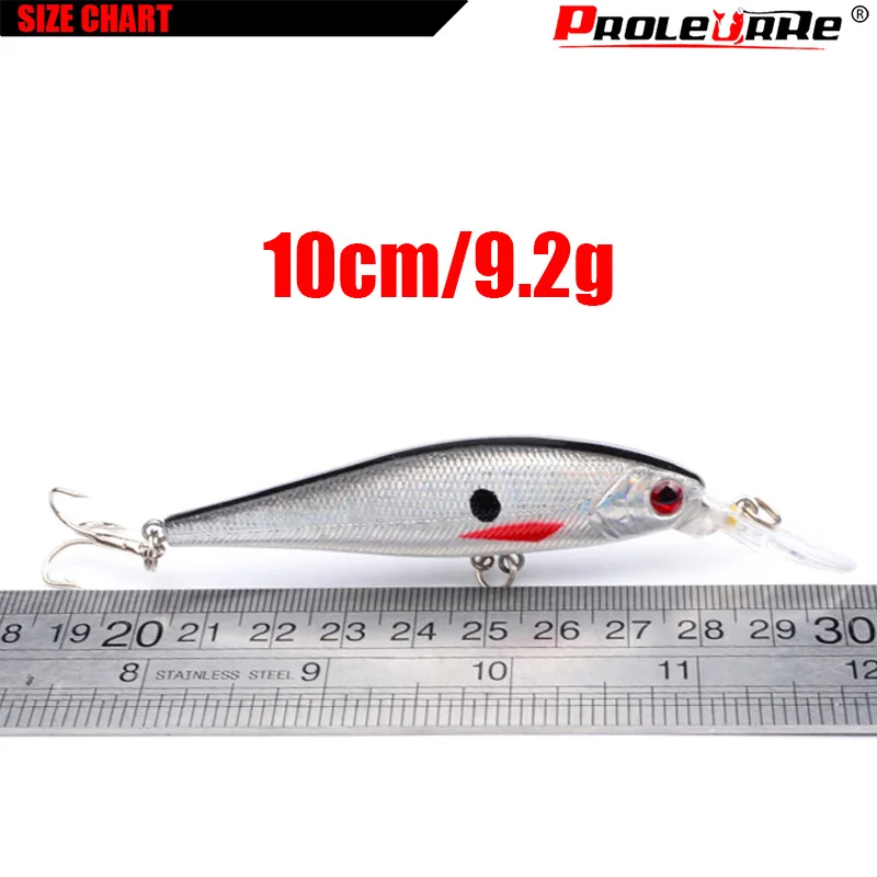 Señuelo de Pesca de pececillos, cebo duro artificial, Crankbait, accesorios de Pesca de carpa, 10cm, 9,2g, 1 ud. - imagen 3