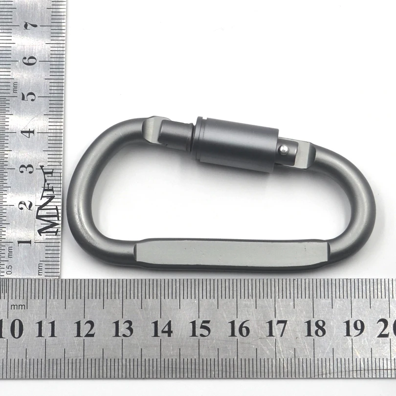 MNFT 10 Uds. Equipo para exteriores, tiendas de pesca, hebilla de gancho de seguridad a presión con cerradura, equipo de Camping de aleación, Kit de viaje, mosquetón de supervivencia - imagen 5