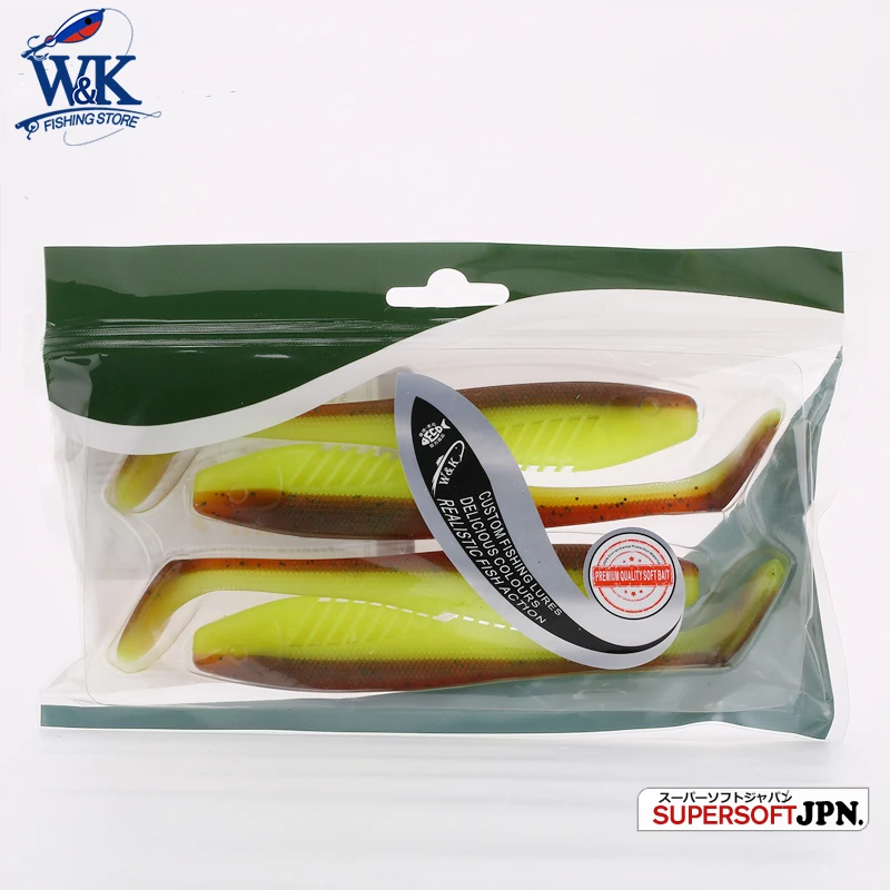 Señuelo blando para pesca, cebo Artificial de natación de 5,1 ", 4 unidades, 13cm - imagen 5