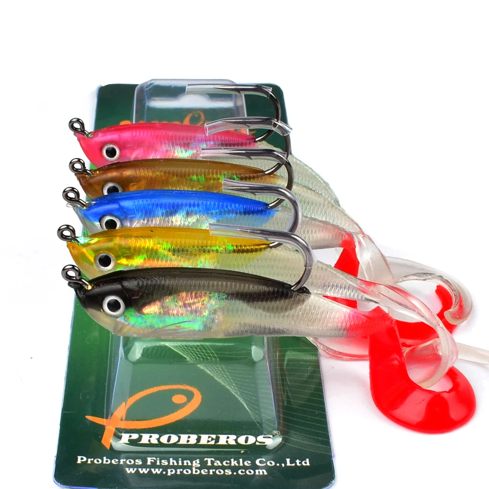 Señuelos de Pesca blandos, cebo Crankbait de 10cm y 14,8g, 5 unidades - imagen 3
