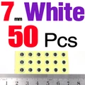 7mm White 50Pcs