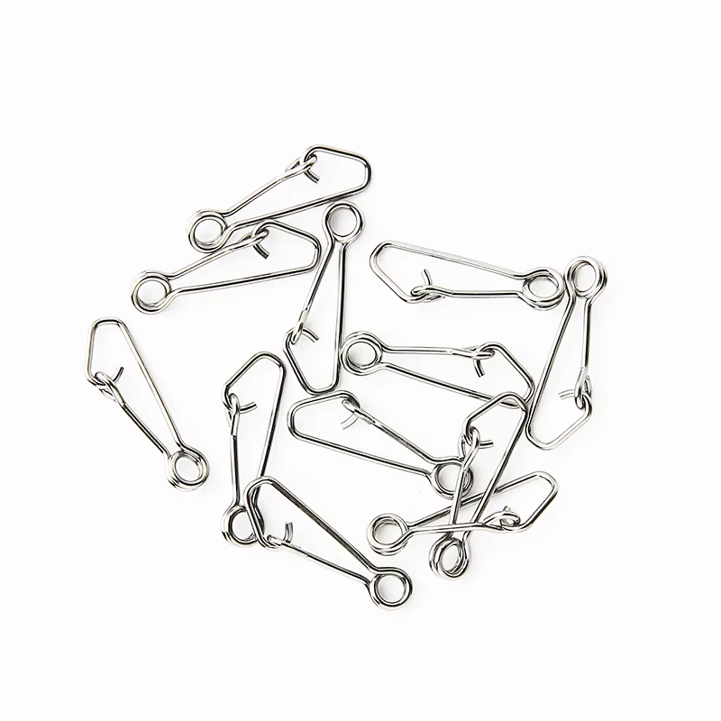 Anzuelos giratorios de pesca, 50 unids/caja, Conector de línea de anzuelo de mar, barril oceánico, enganchado a presión, carpas, Mosca, anillo, plomo, herramienta de pesca, aparejos - imagen 4