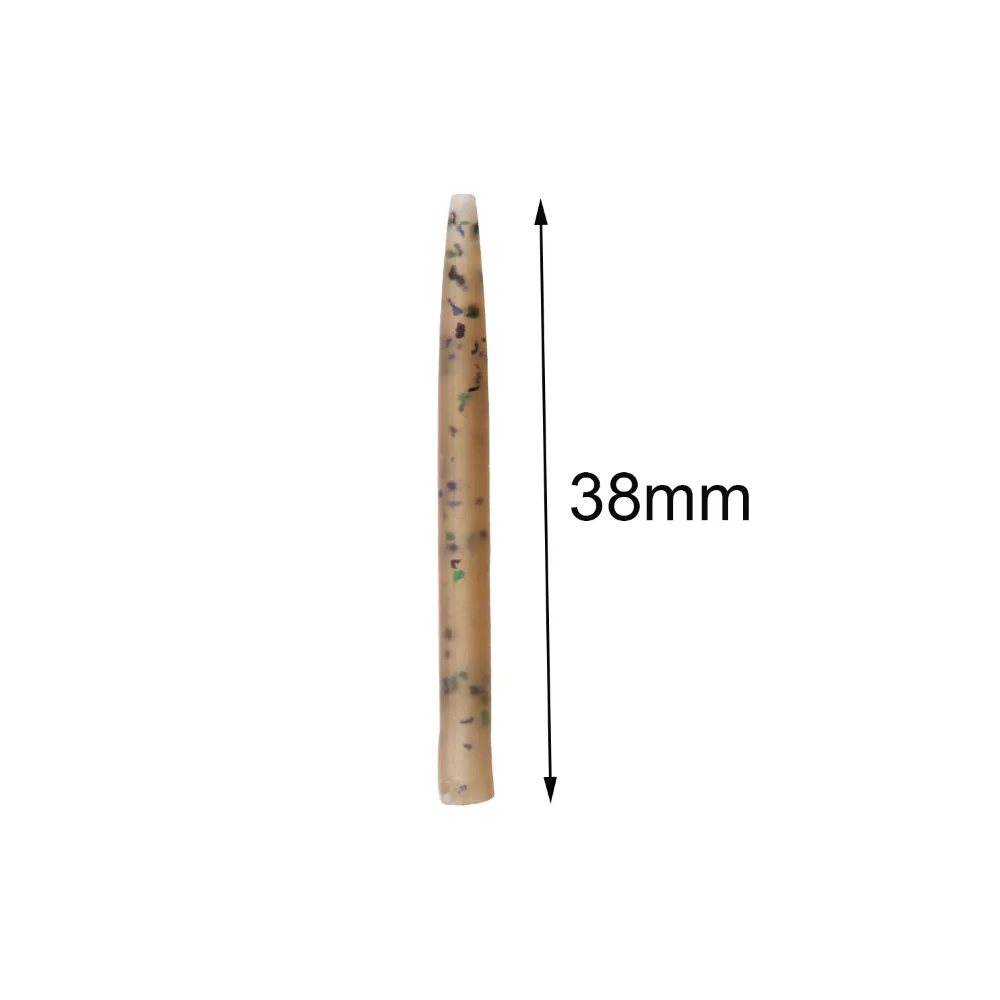 30 unids/lote, aparejos de pesca de carpa de camuflaje, Clips de seguridad, manga antienredos, conector de pesca de carpa, tubo de goma para plataformas de carpa preadheridas - imagen 2