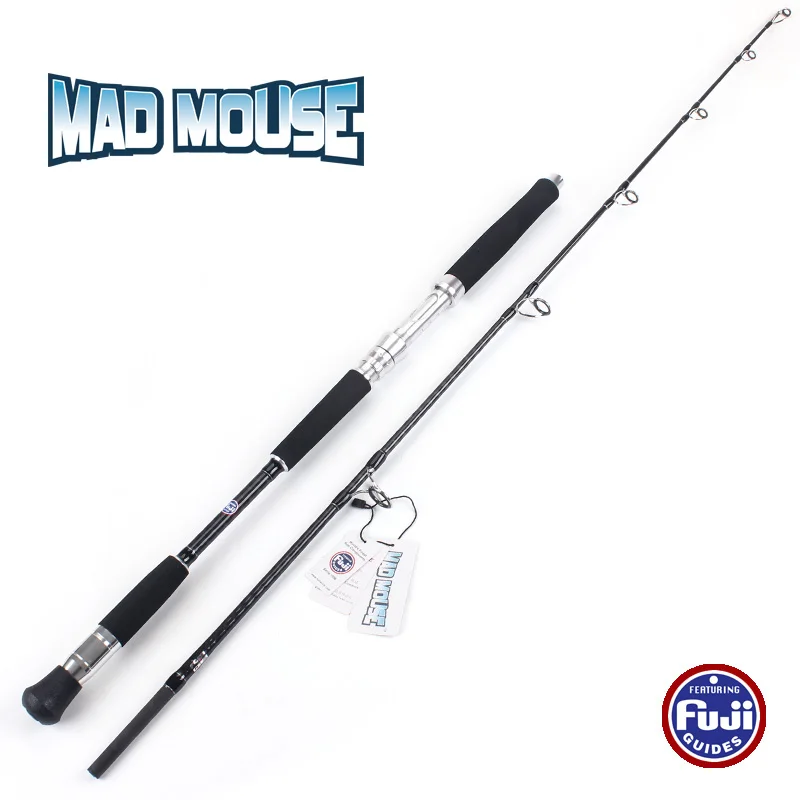 MAD MOUSE-caña de pescar japonesa Fuji Guides Cross Carbon Jigging, 1,68 m, 1,9 m, diferente dureza, 37kg - imagen 4