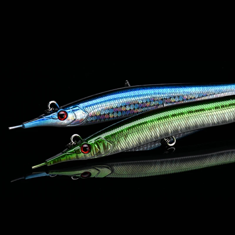 ALLBLUE-señuelo de pesca con aguja, 133mm/30g, lápiz de hundimiento, ojos 3D, cebo Artificial, señuelos de lubina de mar - imagen 2