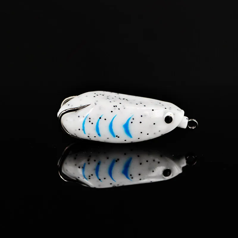 Señuelo de rana rábano Artificial de pesca, anzuelos de doble púas de calidad, 6,3 cm/16g, cebo suave, lote de 2 piezas en oferta - imagen 4