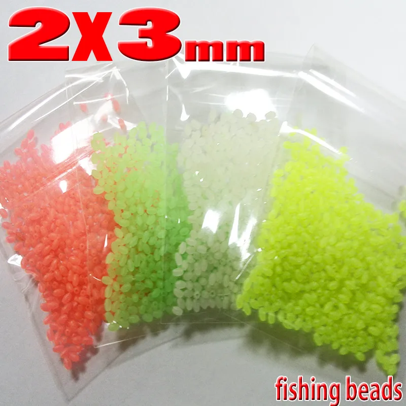 Cuentas de pesca de 2x3 mm: brillante y duradero para su próxima aventura
