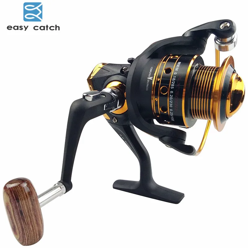 Easy Catch-carrete giratorio de Metal para pesca en agua salada, rodamientos de bolas 13BB, color negro mate, AX2000-3000 China - imagen 5