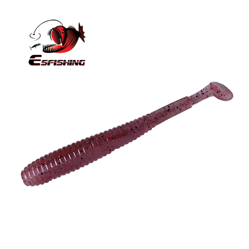 ESFISHING Pesca cebo suave I Shad Tail 12cm sales y atrayente inyectado Isca aparejos artificiales Wobblers Jigging señuelo de Pesca - imagen 3