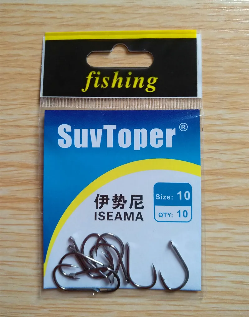 SuvToper-anzuelos de Pesca ISEAMA, anzuelos de acero de alto carbono, anzuelo de carpa, anzuelo de púas japonés, juego de Señuelos de Pesca - imagen 4