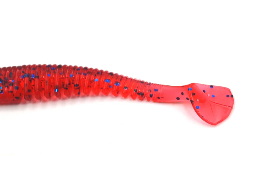 MNFT-SEÑUELOS Swimbait de cola de paleta, gusanos de goma, cebo de lubina, aparejos de pesca blandos, 10 Uds. - imagen 4