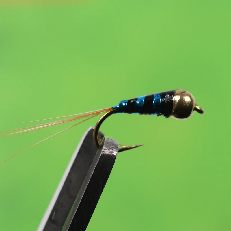 Ninfa de cuentas de latón, señuelo de pesca con mosca, zumbador, Midge, accesorio de pesca, 8 unidades, 14 unidades - imagen 3