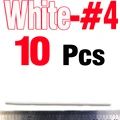 10PCS White Size 4