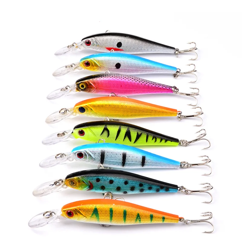 Señuelos de Pesca de pececillos, cebos duros artificiales de Japón, anzuelos triples, aparejos de pesca, 10cm, 9,2g, 1 WD-064 - imagen 2