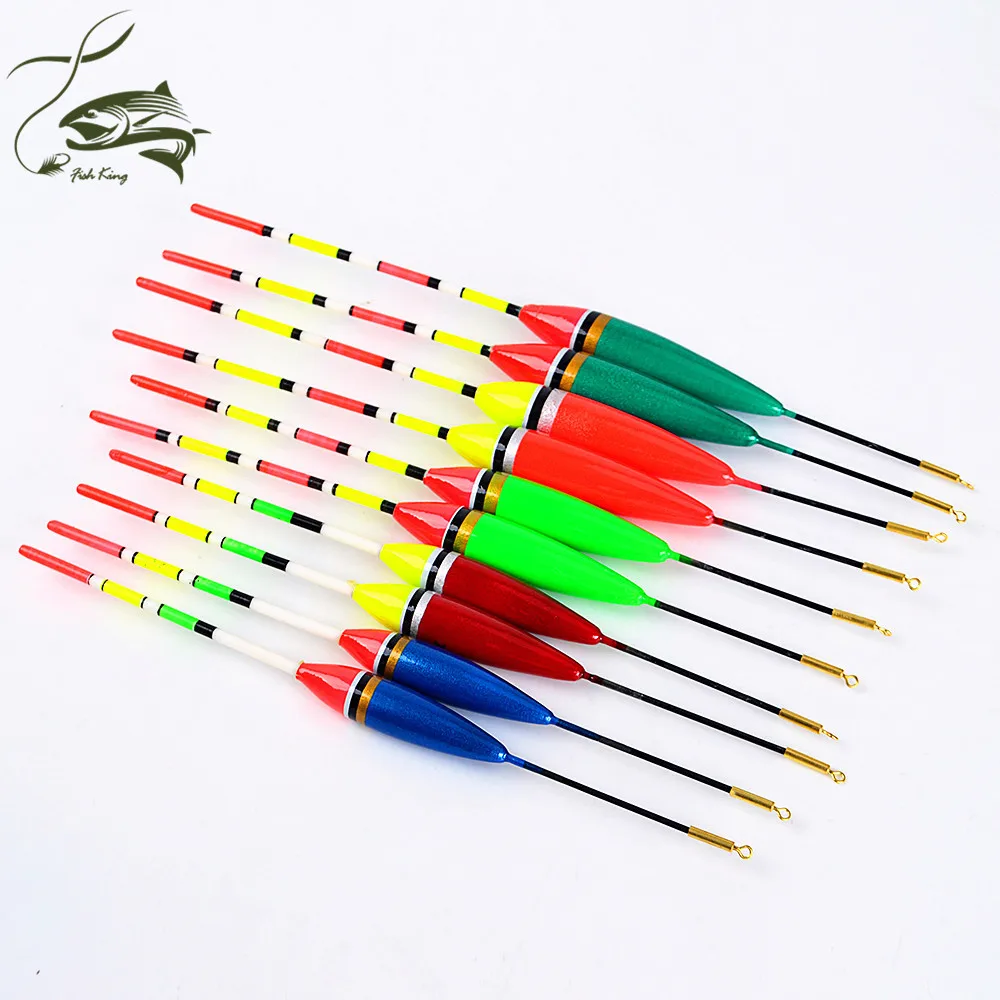 FISH KING marca 10 unids/lote 1g 2g 3g 4g 5g flotador de pesca de carpa Multi Bobber Vis Dobbers Flotteur Peche Pesce aparejos de pesca a granel - imagen 2