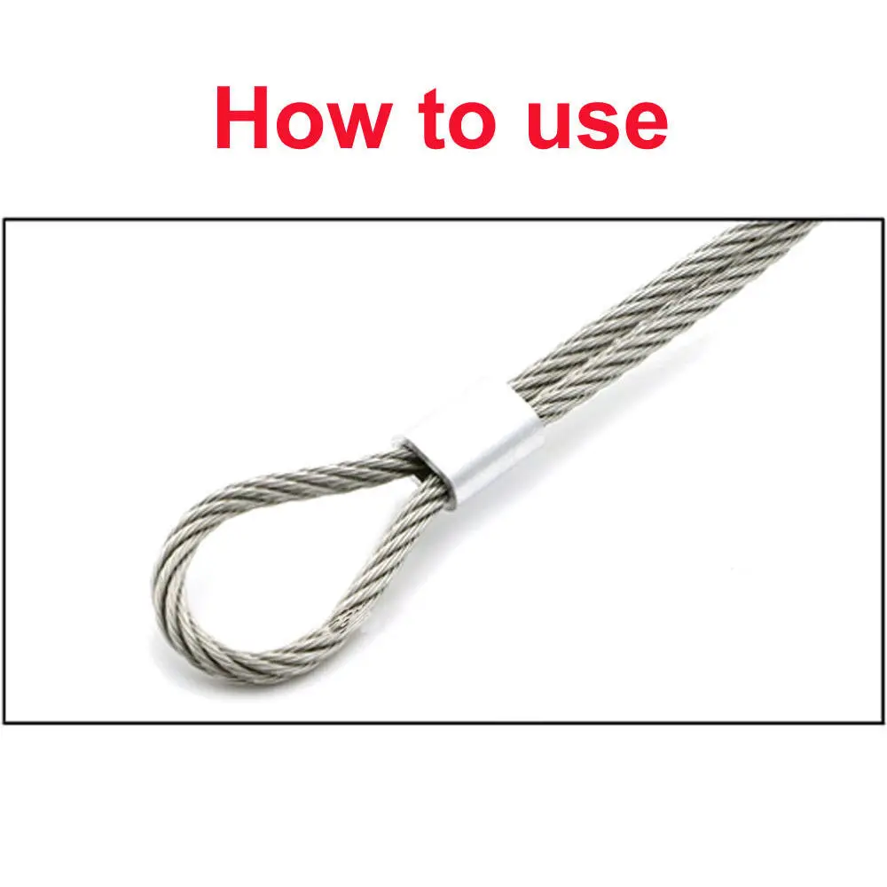 Manguitos de engarce de aluminio, Kit de conectores ovalados de 100 piezas, manguitos de tubo de línea de pesca, herramientas de aparejos de pesca
