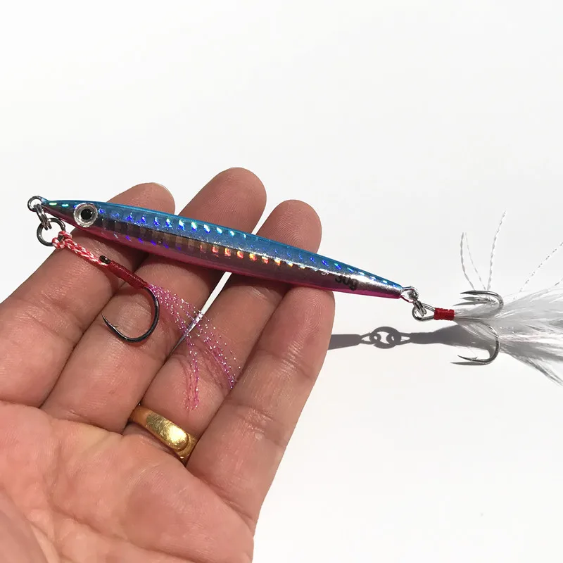 Señuelos de Pesca de fundición larga, cebo Artificial, 15g, 20g, 30g, Jigbait, Shore Cast, Minnow, VIB, 1 pieza, venta - imagen 4