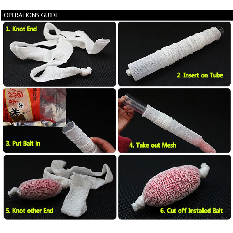 Wifreo-recambio de malla PVA para pesca de carpa, bolsa PVA de 37mm y 25mm, gancho de cebo de pesca, bolsillo de sujeción - imagen 5