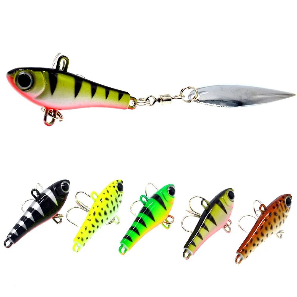 Señuelo de pesca Jig Head Fish 20g VIB cucharas de rotación pesca en el océano Spinner de agua dulce señuelos de Metal artificiales cebo 1 pieza venta