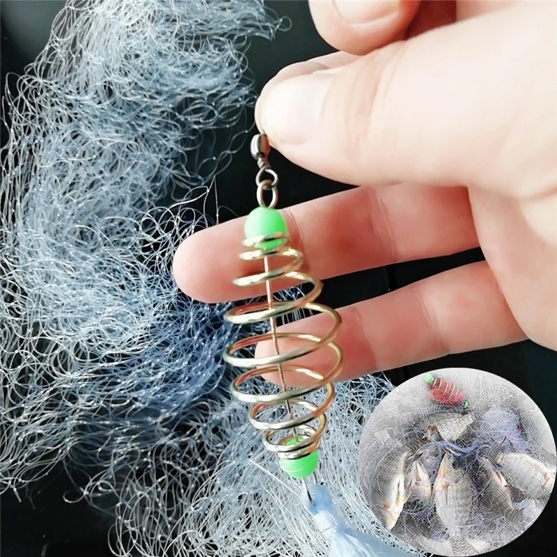 20pcs Fishing Net Trap Mesh Luminous Bead Netting Sea Fish Net Tackle Fishing Tackles Accessories Pesca Wholesale By Bulk
