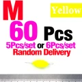 60Pcs  Yellow  M