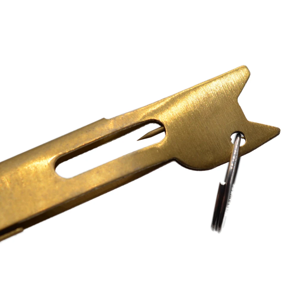 MNFT herramienta rápida para atar nudos de uñas/nudo Tyer gancho nivel y gancho limpiador de ojos para aparejos de pesca con mosca con mosquetón Zinger Retractor - imagen 5