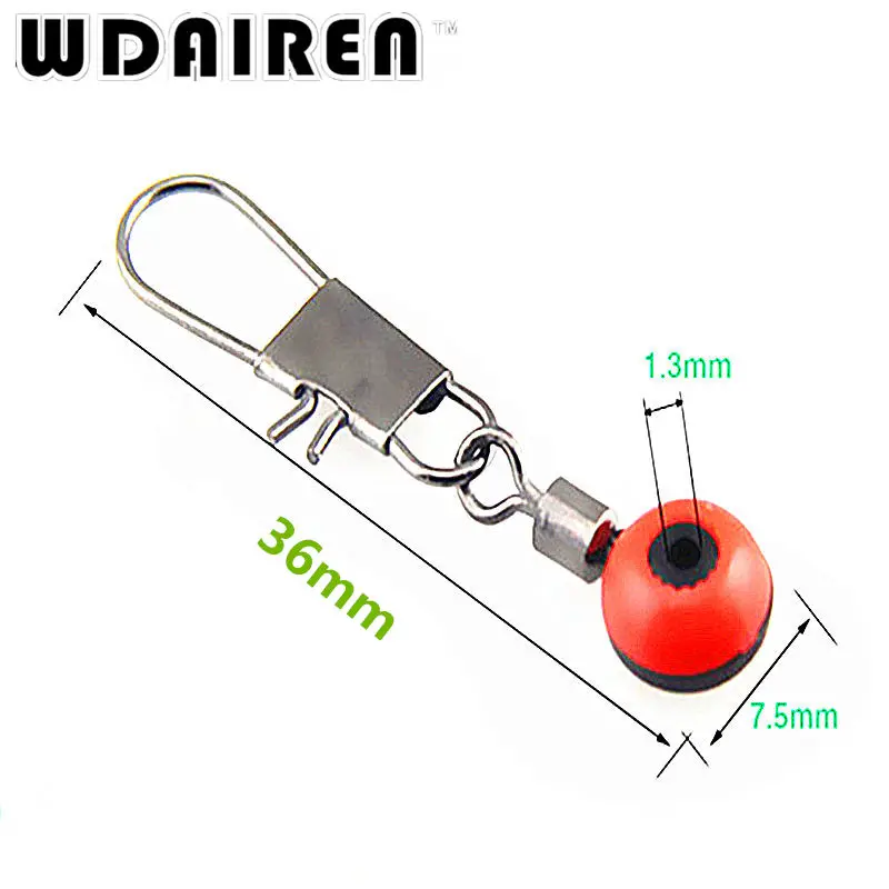 Suministros giratorios para flotador de pesca, herramienta de aparejos, Clip de caña/anillo en forma de o, accesorios de pesca en roca oceánica, 10 unids/lote, PJ-246 - imagen 4