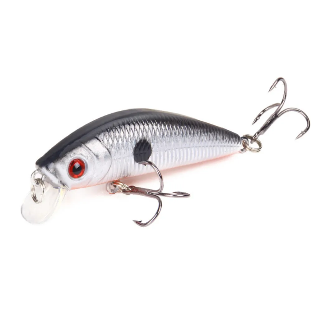 Señuelo de pesca de pececillos de hundimiento lento, 1 unidad, 10 colores, 8,5g, 7cm, Crankbait duro, cebos de plástico, aparejos artificiales Wobbler - imagen 4