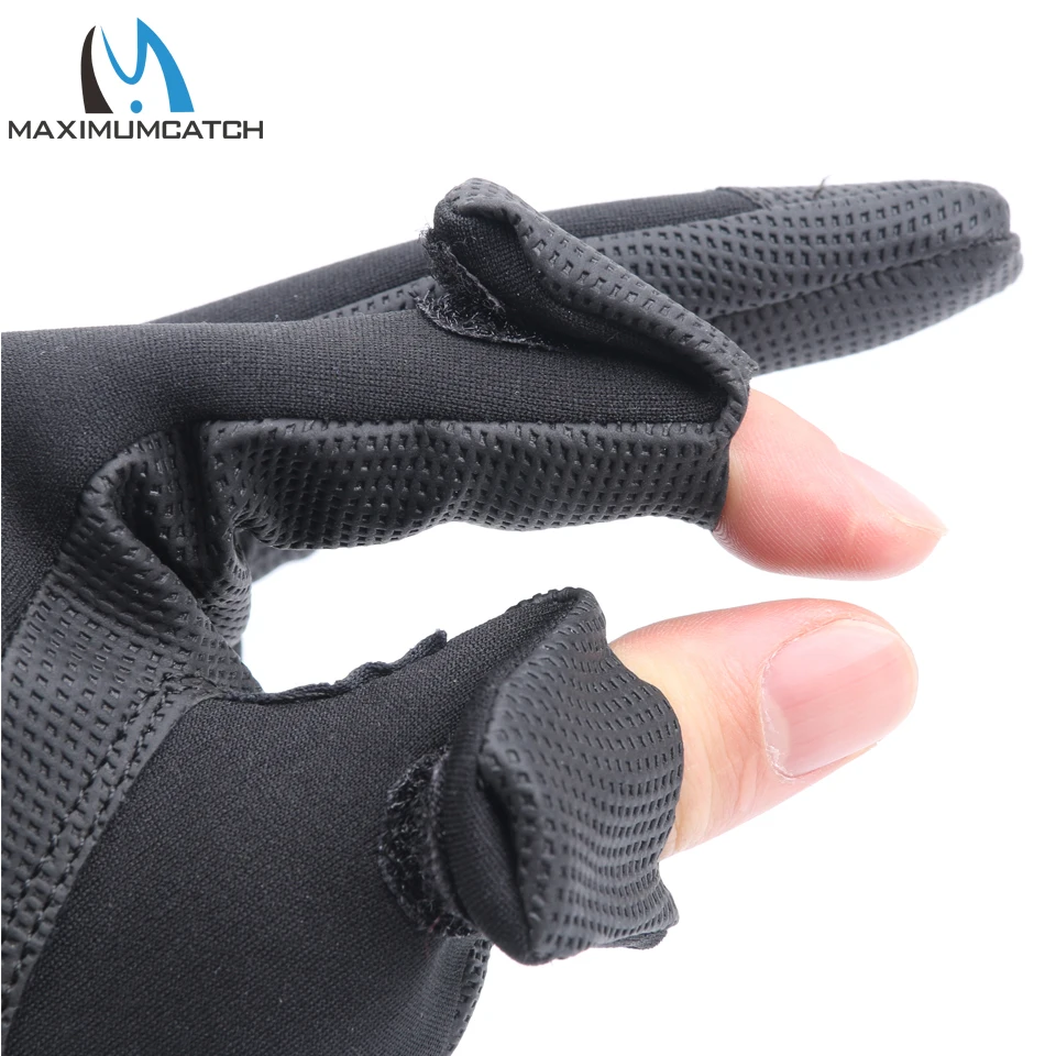 Maximumcatch 1 par de guantes de pesca de neopreno guantes de pesca elásticos impermeables antideslizantes - imagen 5