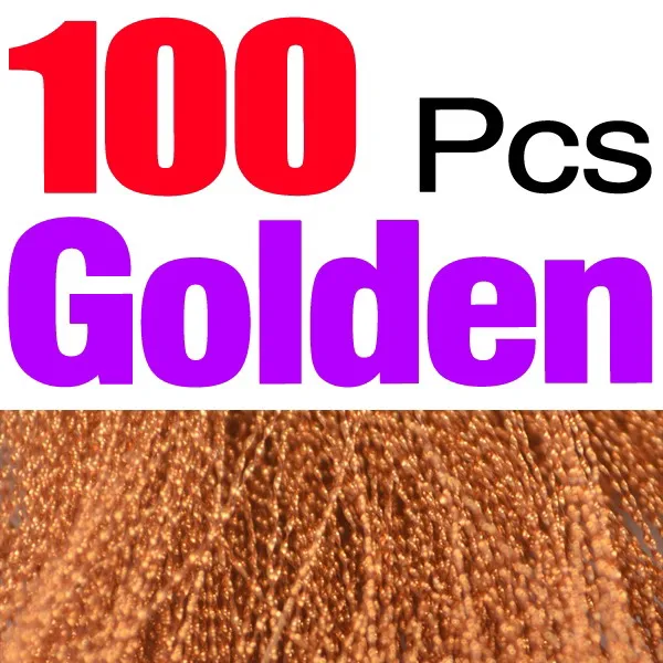 100pcs golden