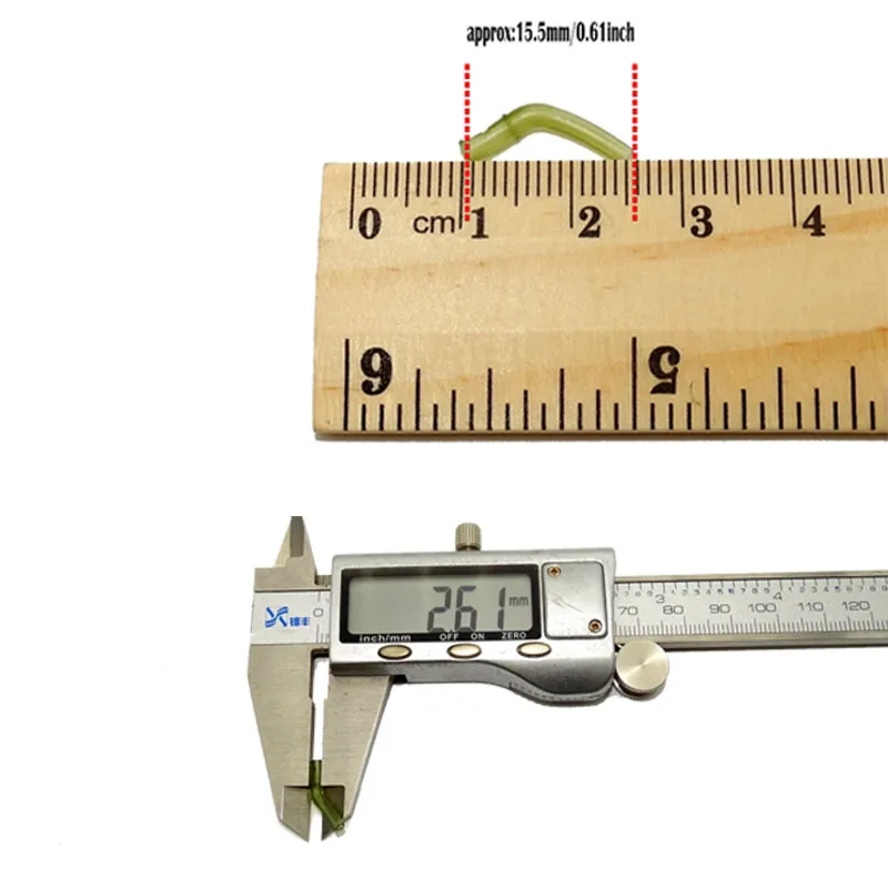 Alineador de línea de 15 piezas/alineadores de gancho doblado de codo para pesca de carpa, Terminal de pesca de carpa, aparejos de extremo, accesorios de aparejo para el cabello - imagen 2