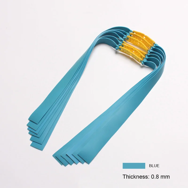 Banda de goma para tirachinas de látex, 0,45-1,4mm, alta elasticidad, catapulta para exteriores, accesorios de caza, 6 uds. - imagen 4