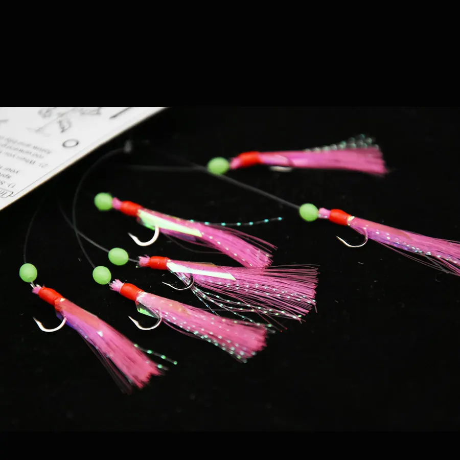 Pesca sabiki samodur, anzuelo de caballa de pesca, anzuelos de aparejo sabiki, señuelo de pesca, anzuelo de cebo, accesorios de aparejos - imagen 5