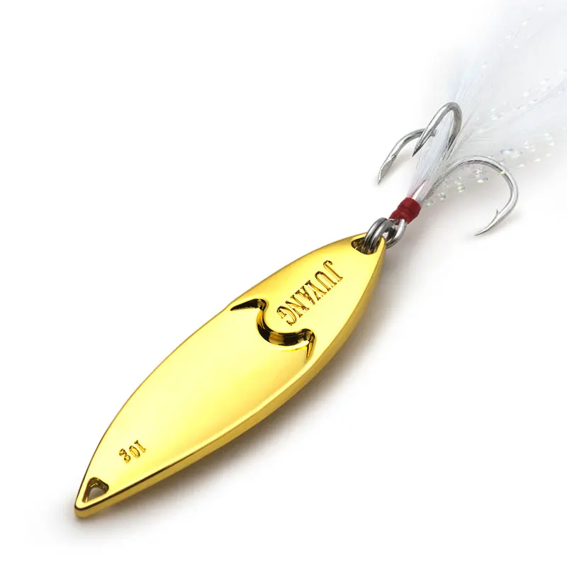 JUYANG-señuelo de pesca con cuchara, 2,5g-30g, señuelo de Metal, cebo duro, Señuelos de pesca de carpa, aparejos de pesca