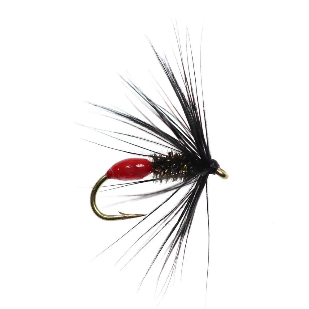 Bimoo-señuelo suave para pesca de trucha, señuelo de pesca con cebo, color rojo, para Arco Iris, marrón, Brook, #12, 6 unids/lote - imagen 3