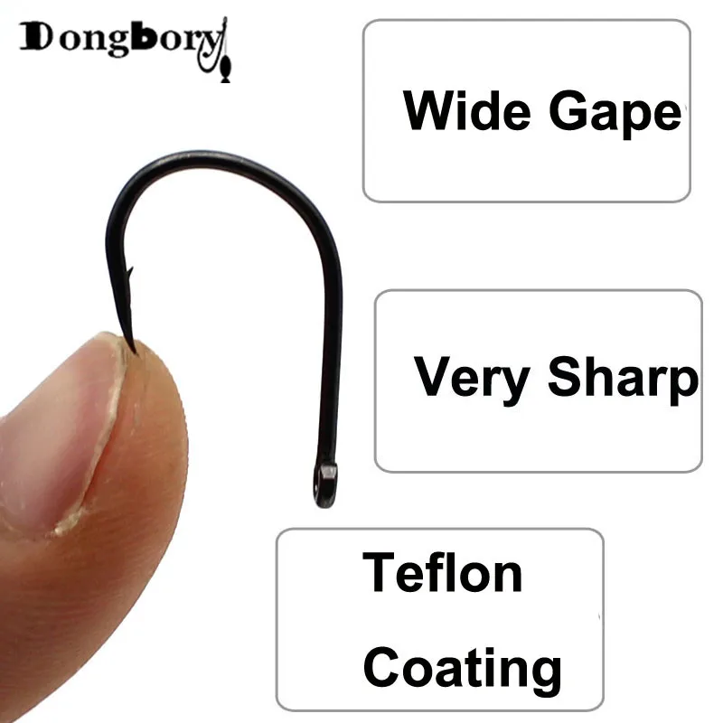 Mejore su experiencia de pesca con este gancho de alta calidad, muy afilado y recubierto de teflón