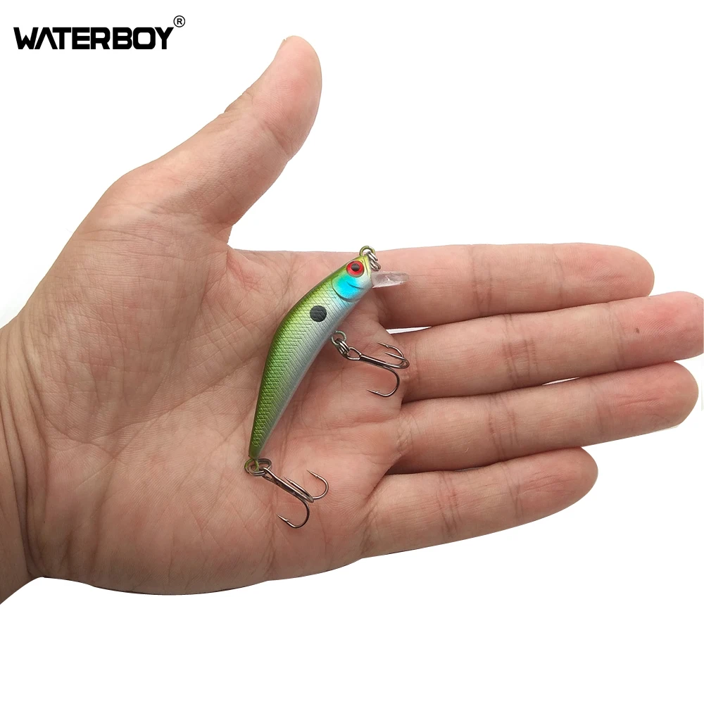Señuelo de pesca WATERBOY Mini Minnow, cebo Artificial duro, nuevo modelo Iscas, Wobblers Swimbait Peche, 5,7 cm/2,2 in 5g/0,2 OZ - imagen 4