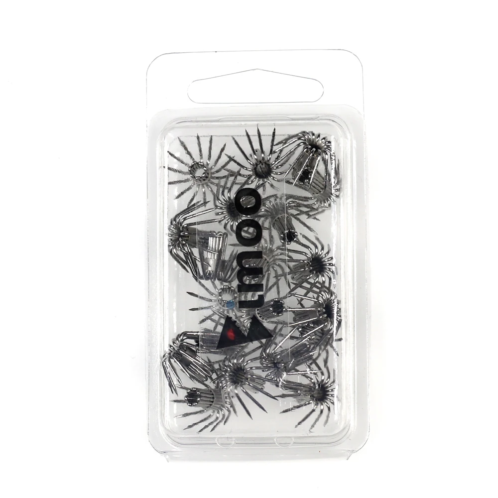 Bimoo 20 piezas # 2 ~ # 4,5 anzuelos de calamar, plantilla de camarones de madera, ganchos de paraguas DIY - imagen 5