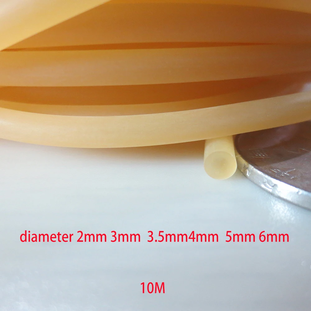 Cuerda de goma de 10M de diámetro 2, 2,5 3mm cuerda de pesca elástica sólida accesorios de pesca línea de goma de buena calidad para equipo de pesca