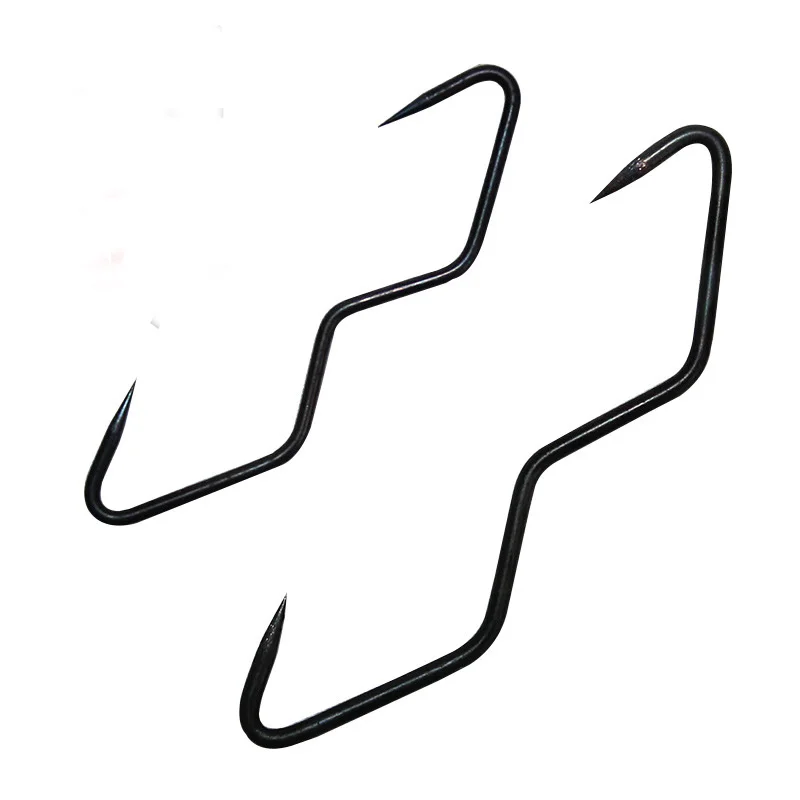 Gancho de mariposa para pesca, anzuelos afilados para afilar, de arrastre, de acero al carbono, lote de 5 piezas - imagen 3