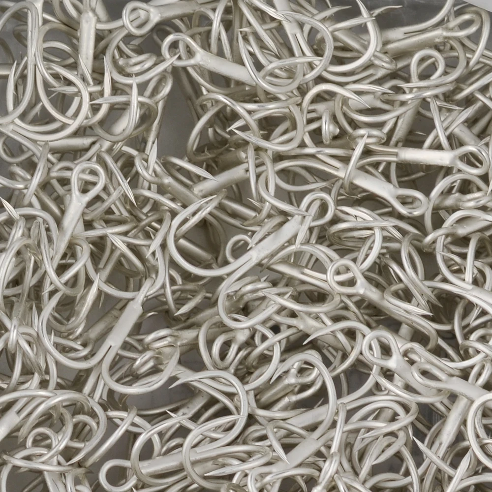 PROBEROS-anzuelos de pesca BKK 60603-CP, anzuelos triples de acero con alto contenido de carbono 2/4/6/8/10 #, aparejos de pesca súper afilados, 20 unidades - imagen 5