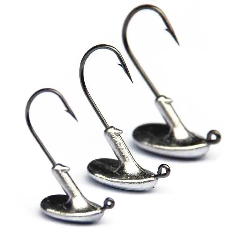 JYJ 5 unids/lote 3,5g 5g 7g 10g 14g vaso anzuelo de cabeza de jigging para aparejos de pesca, señuelo de gusano suave anzuelo afilado - imagen 5