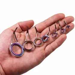 Kit anillas guía para cañas THKFISH de cerámica giratorias de colores con vástago único